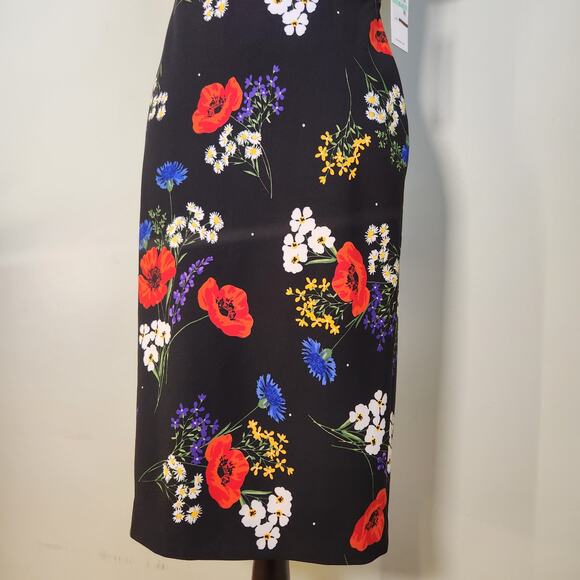 CALVIN KLEIN Floral Off the Shoulder Dress, Size 8 - Picture 9 of 15